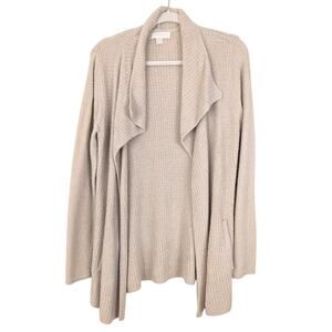 Barefoot Dreams Womens Cozychic Lite Coastal Cardi Sweater Size M Cream Neutral